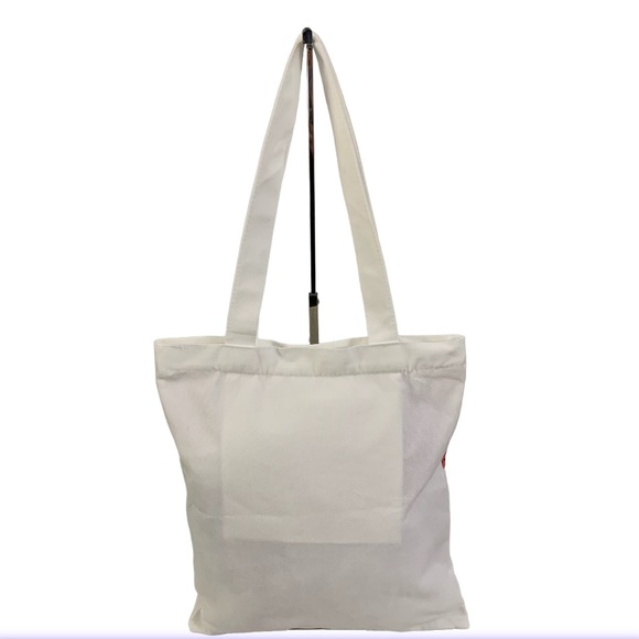 NEW Hello Kitty Canvas Zipper Top Tote Shoulder Bag Mauve Ivory Brown - Picture 10 of 10